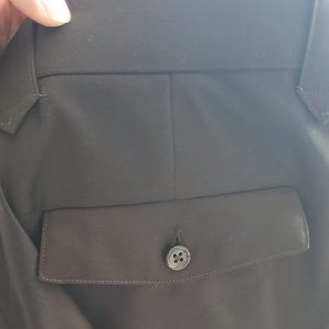 Pinto Ranch Pleated Slacks Chocolate Super 120 Wool 35/29